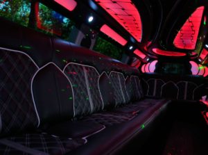 10 Passengers Lincoln MKT Limo Black Interior