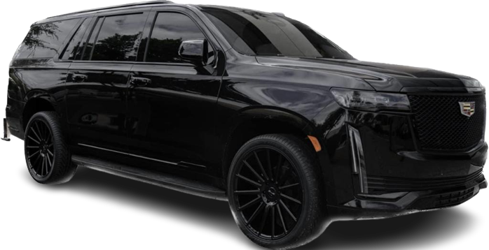 Luxury Cadillac Escalade Black SUV 6 Passengers Exterior