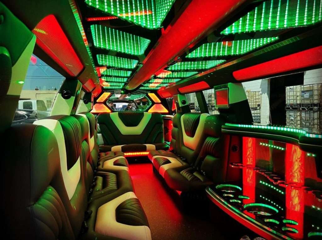 Mercedes GLS stretch limo interior