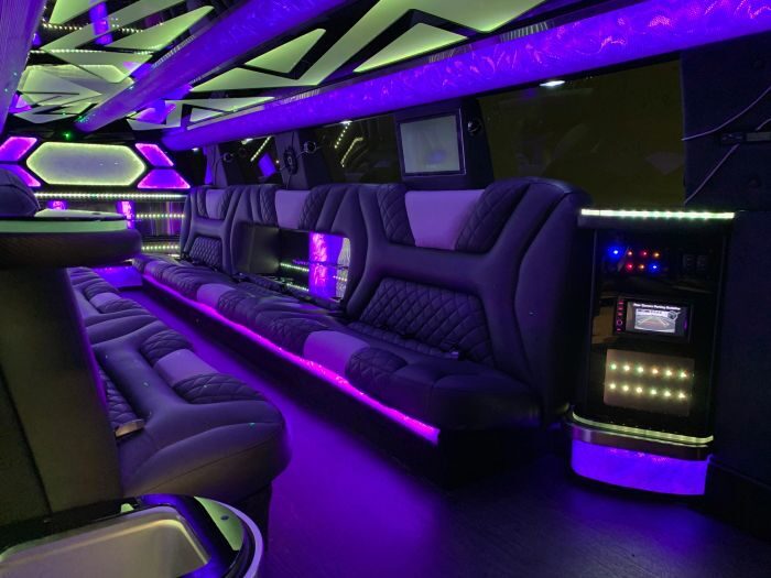 SUV limo interior – Longmont limo service